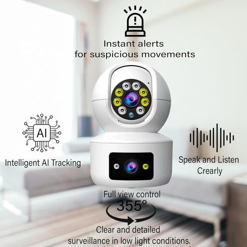 Dual Head Surveillance Camera/hidden Camera/wireless Wifi Surveillance