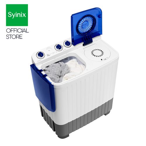 Syinix 10Kg Twin Tub Copper Motor Washing Machine 1year Warranty